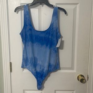 Sophie Rue Blue tie and dye bodysuit (NWOT)